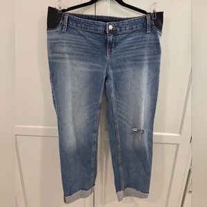 Isabell Under Belly Low-Rise Expandable Side Panel Maternity Jeans NWT Size 10